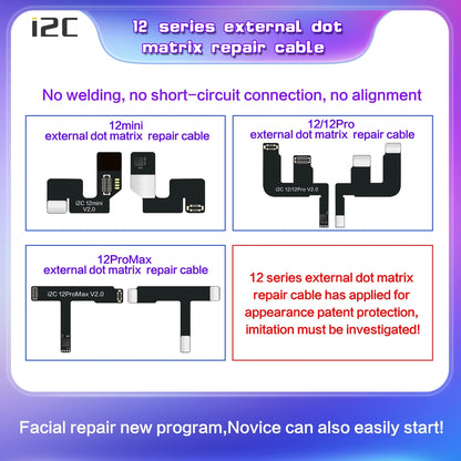 For iPhone 12 mini i2C MC12 SK-BOX Dot-matrix Flex Cable V2.0