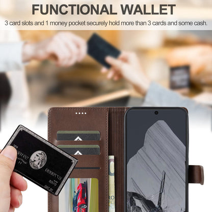 For Google Pixel 11 / 11 Pro LC.IMEEKE Calf Texture Flip Leather Phone Case(Brown)