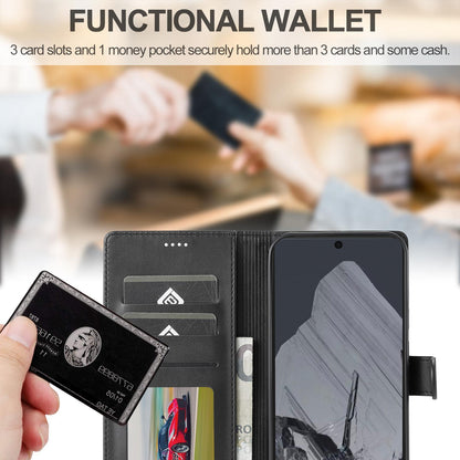 For Google Pixel 11 / 11 Pro LC.IMEEKE Calf Texture Flip Leather Phone Case(Black)