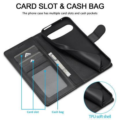 For Google Pixel 11 / 11 Pro LC.IMEEKE Calf Texture Flip Leather Phone Case(Black)