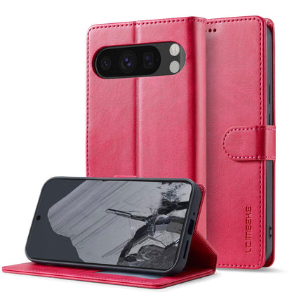 For Google Pixel 11 / 11 Pro LC.IMEEKE Calf Texture Flip Leather Phone Case(Red)