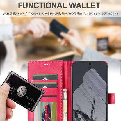 For Google Pixel 11 / 11 Pro LC.IMEEKE Calf Texture Flip Leather Phone Case(Red)