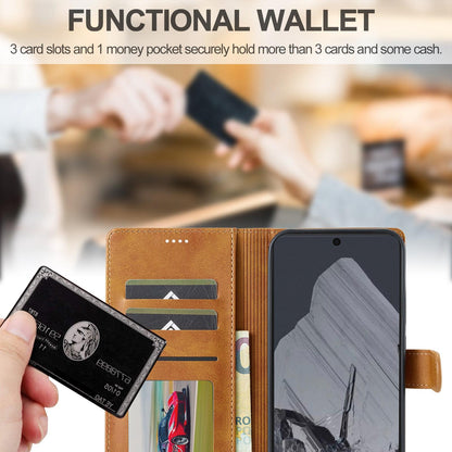 For Google Pixel 11 / 11 Pro LC.IMEEKE Calf Texture Flip Leather Phone Case(Yellow)