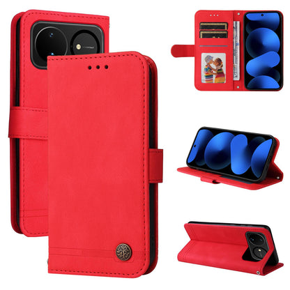 For Huawei nova 16 Skin Feel Life Tree Metal Button Leather Phone Case(Red)