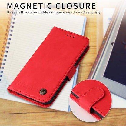 For Huawei nova 16 Skin Feel Life Tree Metal Button Leather Phone Case(Red)