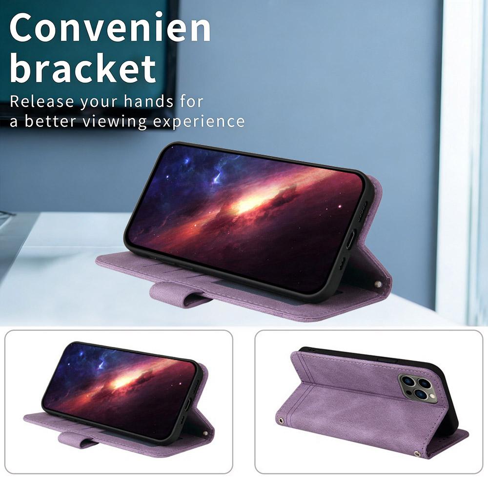 For Huawei nova 16 Skin Feel Life Tree Metal Button Leather Phone Case(Purple)
