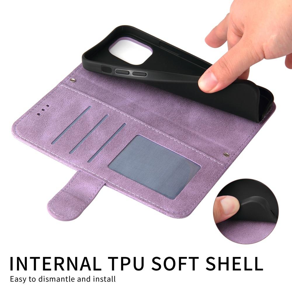 For Huawei nova 16 Skin Feel Life Tree Metal Button Leather Phone Case(Purple)
