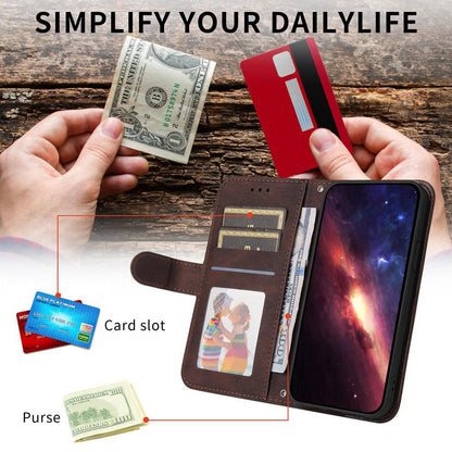 For Huawei nova 16 Skin Feel Life Tree Metal Button Leather Phone Case(Brown)