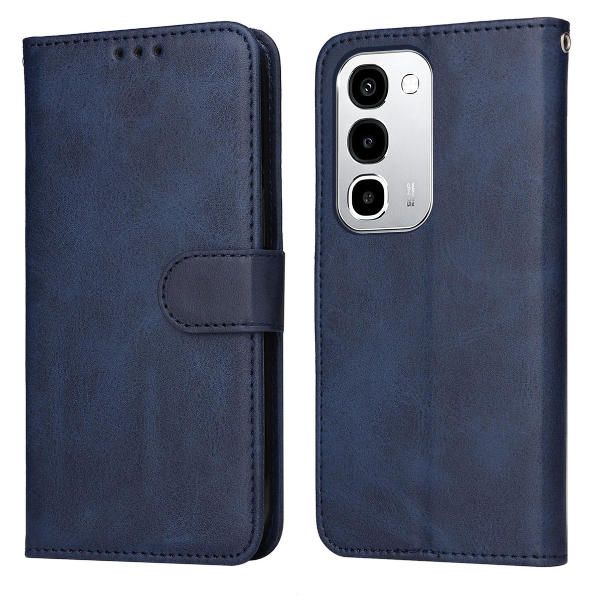 For Realme P4R 5G / P4x 4G / C100 4G / C100i Classic Calf Texture Flip Leather Phone Case - Blue - EDA004596027A