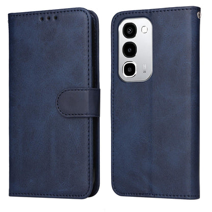 For Realme P4R 5G / P4x 4G / C100 4G / C100i Classic Calf Texture Flip Leather Phone Case - Blue - EDA004596027A