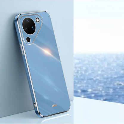 For Huawei Pura 90 5G XINLI Straight Edge 6D Electroplate TPU Phone Case - Celestial Blue - EDA004599817C