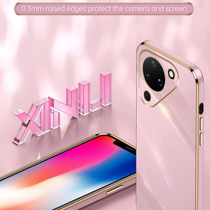 For Huawei Pura 90 5G XINLI Straight Edge 6D Electroplate TPU Phone Case - Celestial Blue - EDA004599817C