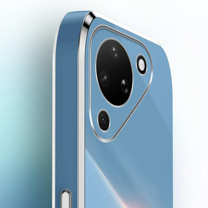 For Huawei Pura 90 5G XINLI Straight Edge 6D Electroplate TPU Phone Case - Mint Green - EDA004599817G