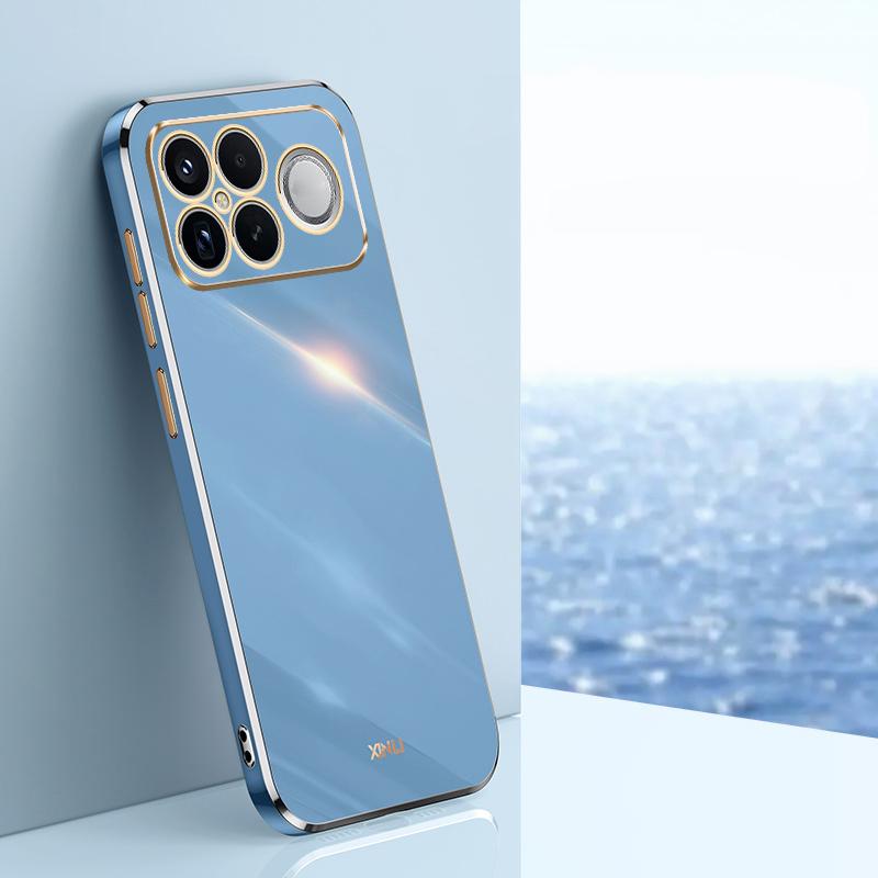 For Redmi K90 Pro Max / Poco F8 Ultra XINLI Straight Edge 6D Electroplate TPU Phone Case(Celestial Blue)