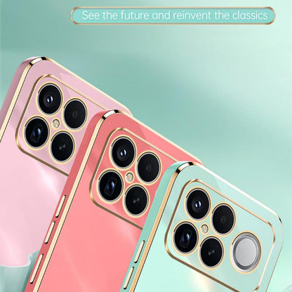 For Redmi K90 Pro Max / Poco F8 Ultra XINLI Straight Edge 6D Electroplate TPU Phone Case(Hawthorn Red)