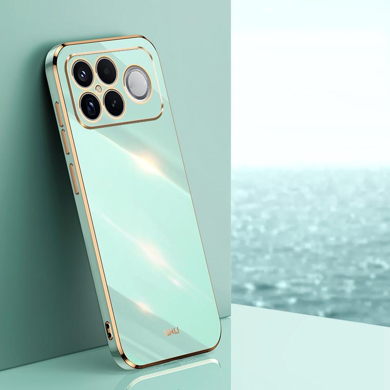For Redmi K90 Pro Max / Poco F8 Ultra XINLI Straight Edge 6D Electroplate TPU Phone Case(Mint Green)