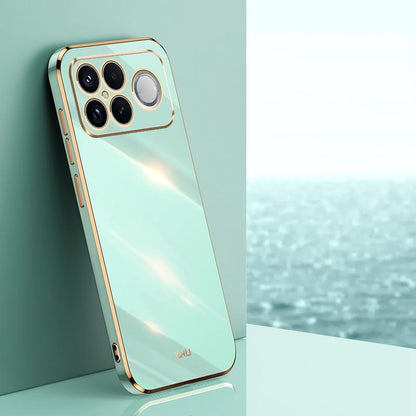 For Redmi K90 Pro Max / Poco F8 Ultra XINLI Straight Edge 6D Electroplate TPU Phone Case(Mint Green)