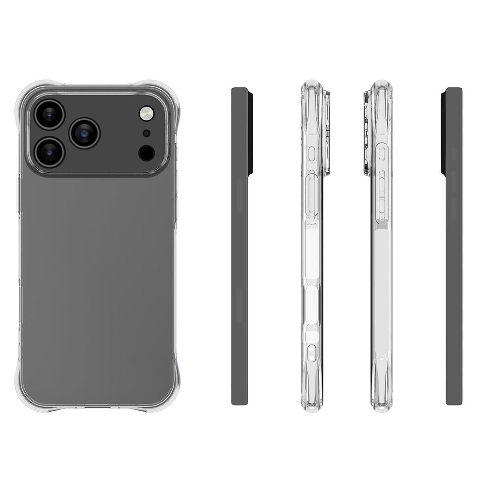 For iPhone 18 Pro Max Shockproof Non-slip Thickening TPU Phone Case - Transparent - EDA004601914A