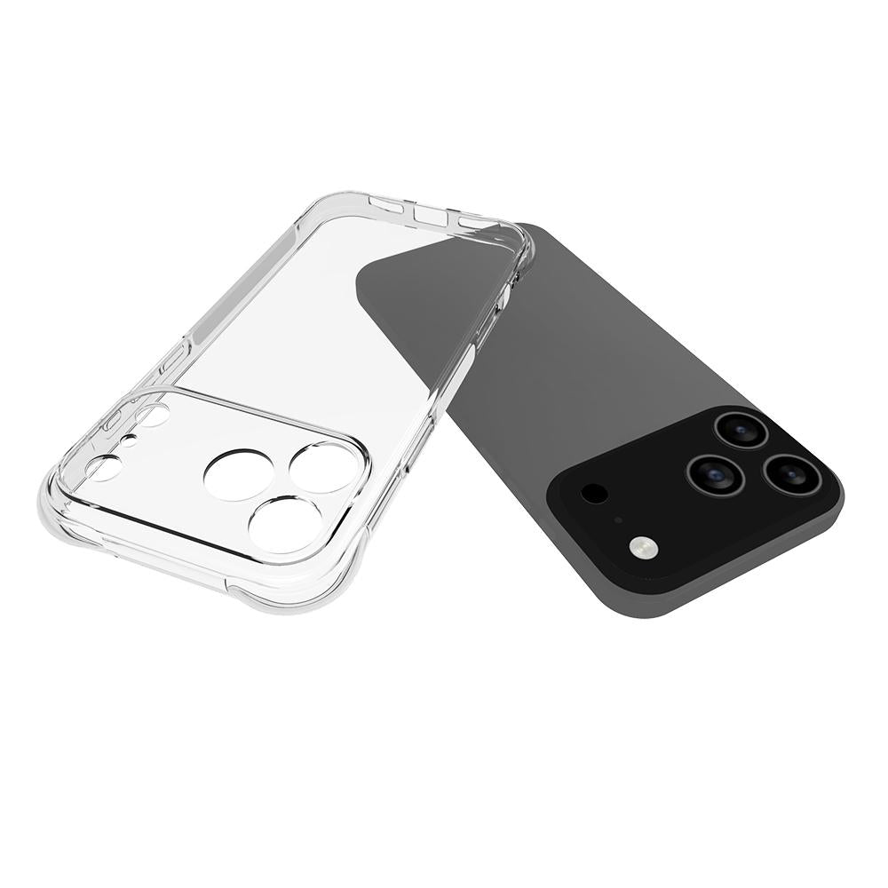 For iPhone 18 Pro Max Shockproof Non-slip Thickening TPU Phone Case - Transparent - EDA004601914A