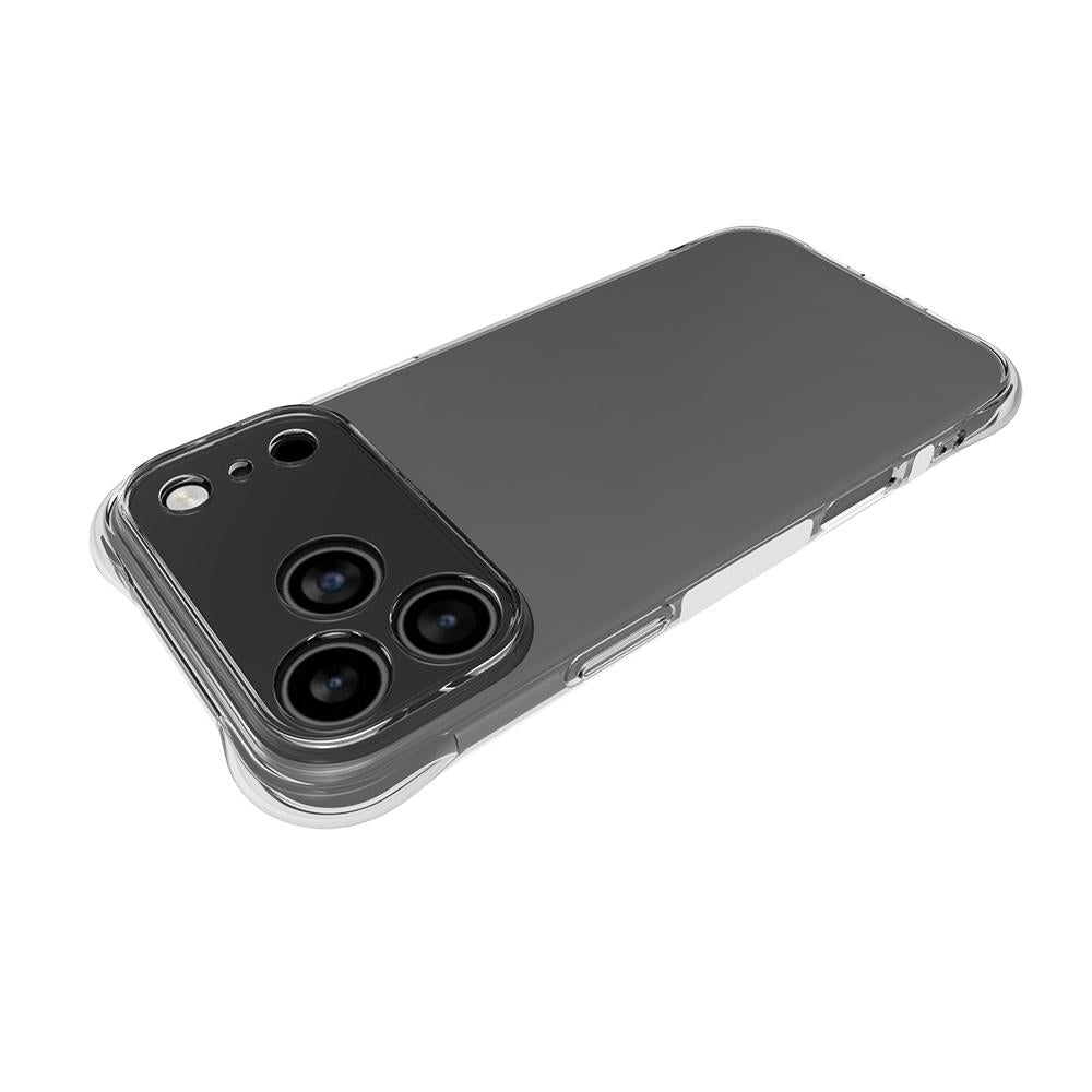 For iPhone 18 Pro Max Shockproof Non-slip Thickening TPU Phone Case - Transparent - EDA004601914A