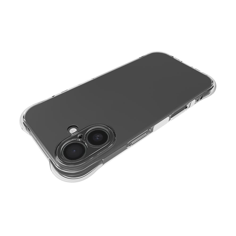 For iPhone 18 Shockproof Non-slip Thickening TPU Phone Case - Transparent - EDA004601916A