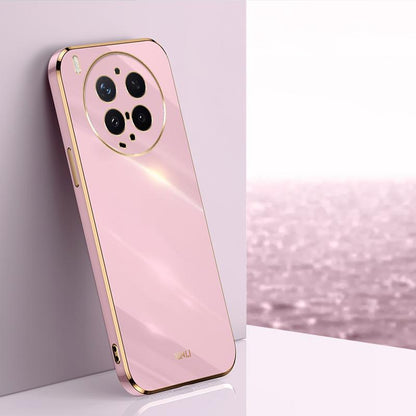 For vivo X300 Ultra XINLI Straight Edge 6D Electroplate TPU Phone Case - Cherry Purple - EDA004606725B