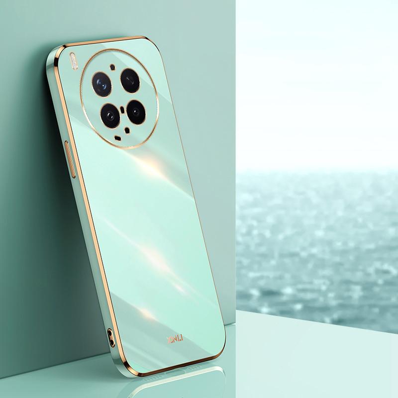 For vivo X300 Ultra XINLI Straight Edge 6D Electroplate TPU Phone Case - Mint Green - EDA004606725G