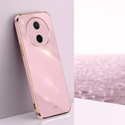 For vivo Y600 Pro 5G XINLI Straight Edge 6D Electroplate TPU Phone Case - Cherry Purple - EDA004606726B