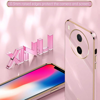 For vivo Y600 Pro 5G XINLI Straight Edge 6D Electroplate TPU Phone Case - Pink - EDA004606726F