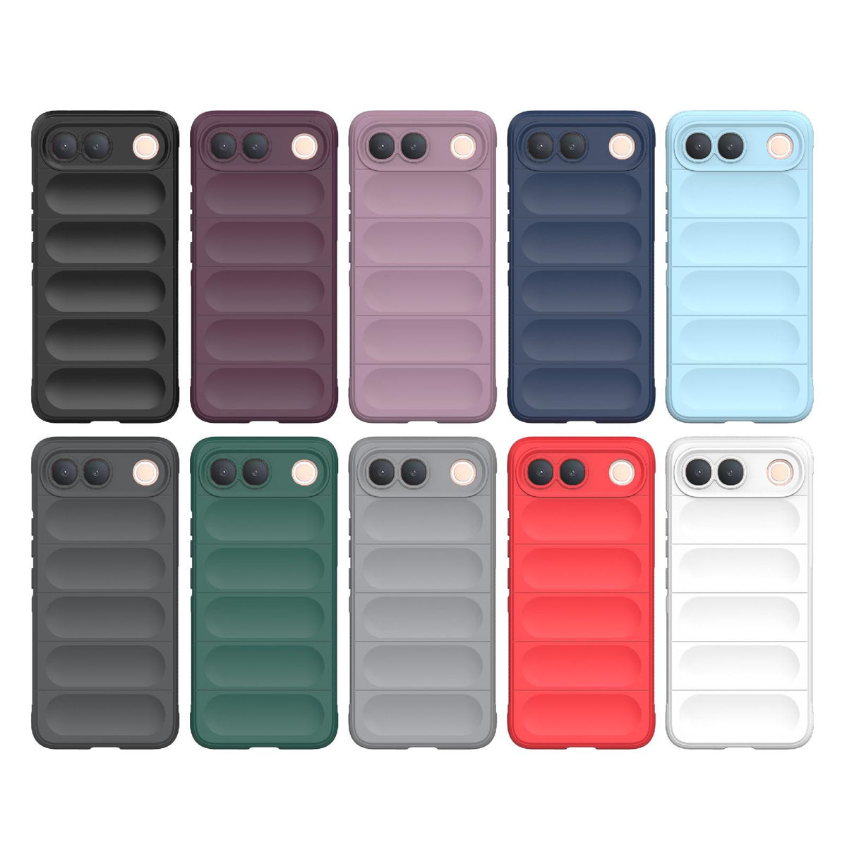 For vivo S2 5G Global Magic Shield TPU + Flannel Phone Case - Light Blue - EDA004636956F