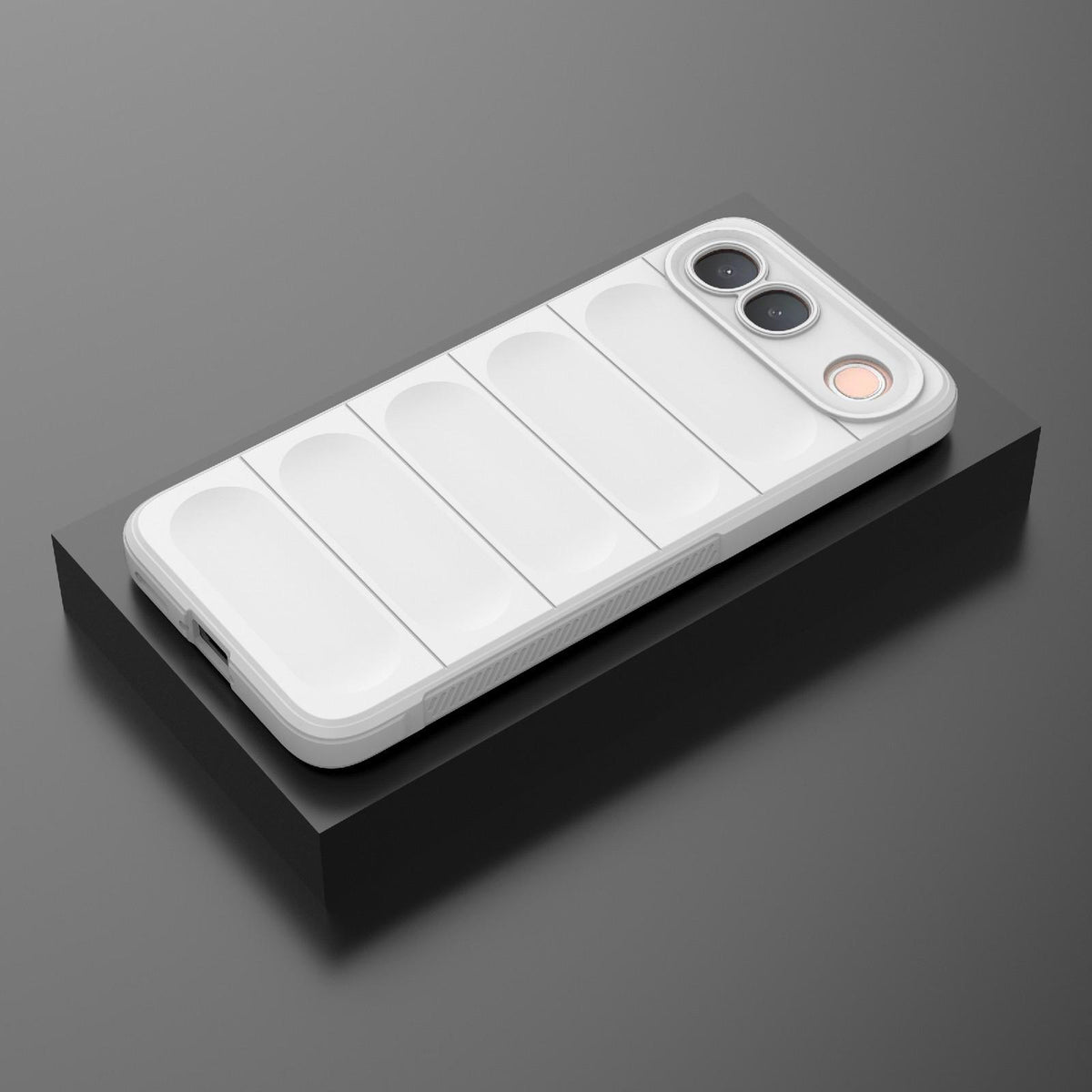 For vivo S2 5G Global Magic Shield TPU + Flannel Phone Case - White - EDA004636956J