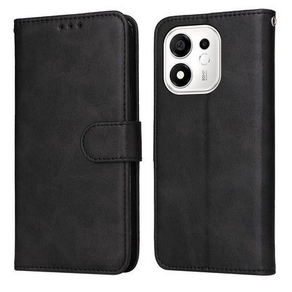 For Honor 600 Smart 5G Classic Calf Texture Flip Leather Phone Case(Black)