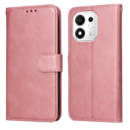 For Honor 600 Smart 5G Classic Calf Texture Flip Leather Phone Case(Rose Gold)