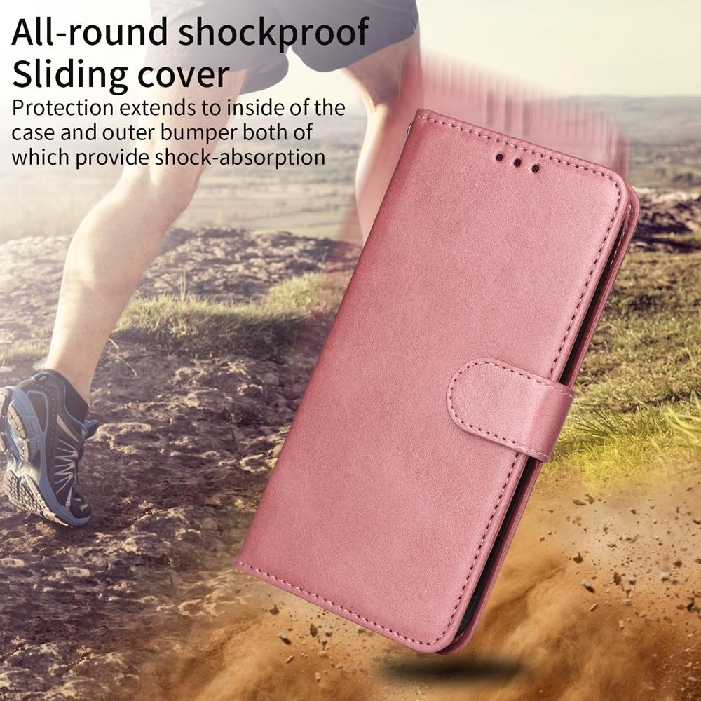For Honor 600 Smart 5G Classic Calf Texture Flip Leather Phone Case(Rose Gold)