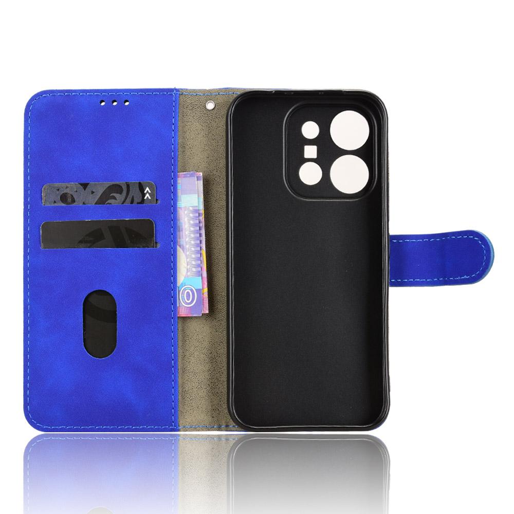 For vivo X300 E 5G Skin Feel Magnetic Flip Leather Phone Case - Blue - EDA004671644B