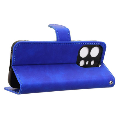 For vivo X300 E 5G Skin Feel Magnetic Flip Leather Phone Case - Blue - EDA004671644B