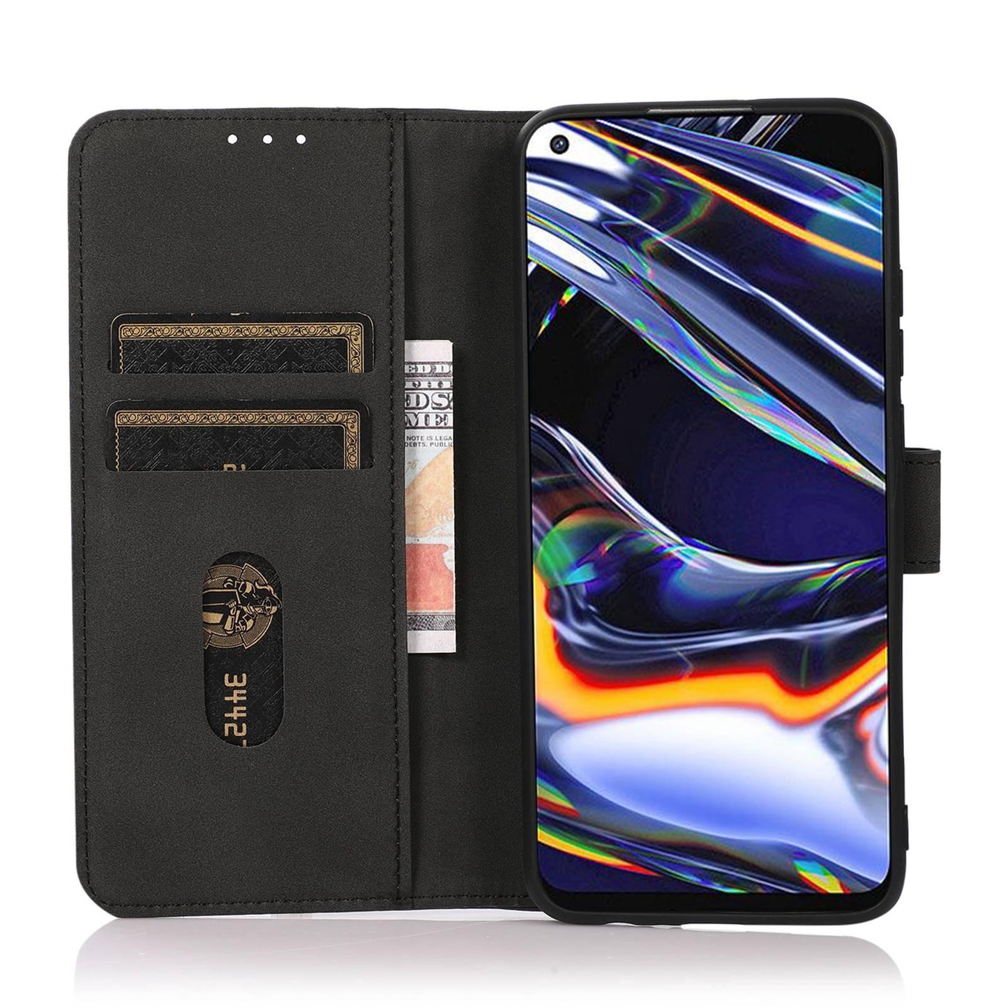 For OPPO A7 Pro Max 5G KHAZNEH Matte Texture Leather Phone Case(Black)