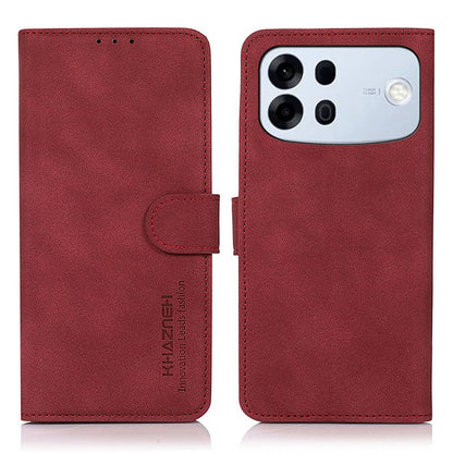 For OPPO A7 Pro Max 5G KHAZNEH Matte Texture Leather Phone Case(Red)