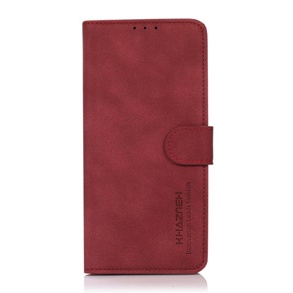 For OPPO A7 Pro Max 5G KHAZNEH Matte Texture Leather Phone Case(Red)