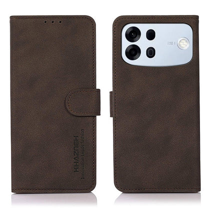 For OPPO A7 Pro Max 5G KHAZNEH Matte Texture Leather Phone Case(Brown)
