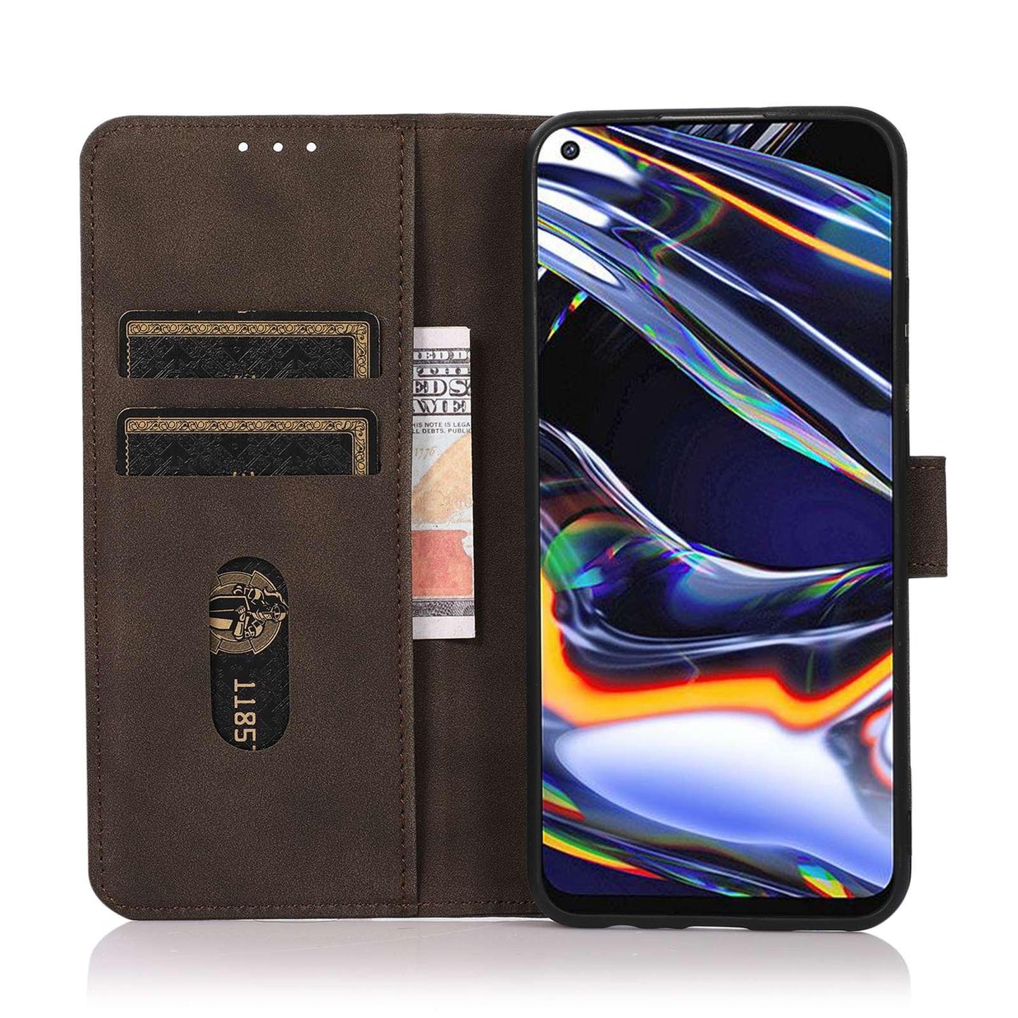 For OPPO A7 Pro Max 5G KHAZNEH Matte Texture Leather Phone Case(Brown)