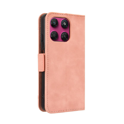 For Motorola Moto G37 / G47 / G37 Power Skin Feel Calf Texture Card Slots Leather Phone Case - Pink - EDA004684345A