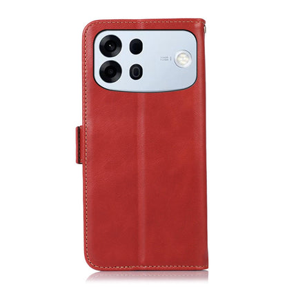 For OPPO A7 Pro Max 5G Crazy Horse Top Layer Cowhide Leather Phone Case(Red)