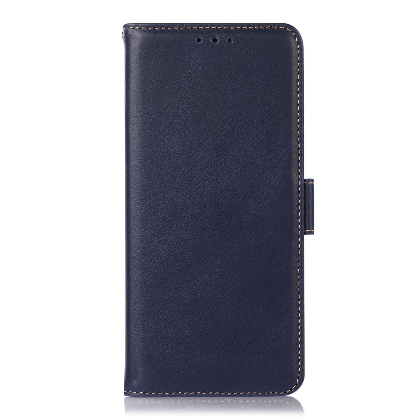 For OPPO A7 Pro Max 5G Crazy Horse Top Layer Cowhide Leather Phone Case(Blue)