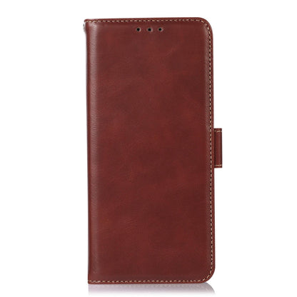 For OPPO A7 Pro Max 5G Crazy Horse Top Layer Cowhide Leather Phone Case(Brown)