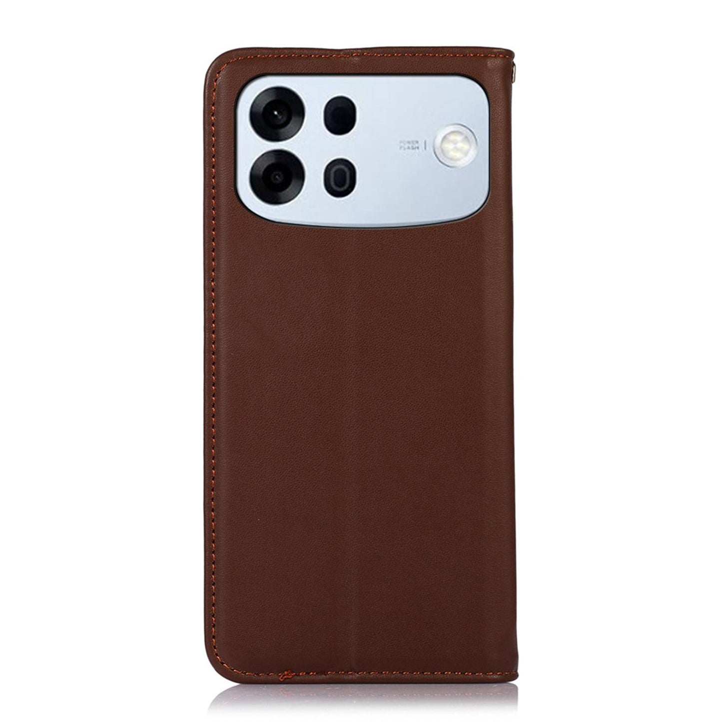 For OPPO A7 Pro Max 5G KHAZNEH Nappa Top Layer Cowhide Leather Phone Case(Brown)