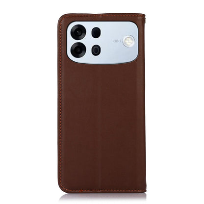 For OPPO A7 Pro Max 5G KHAZNEH Nappa Top Layer Cowhide Leather Phone Case(Brown)