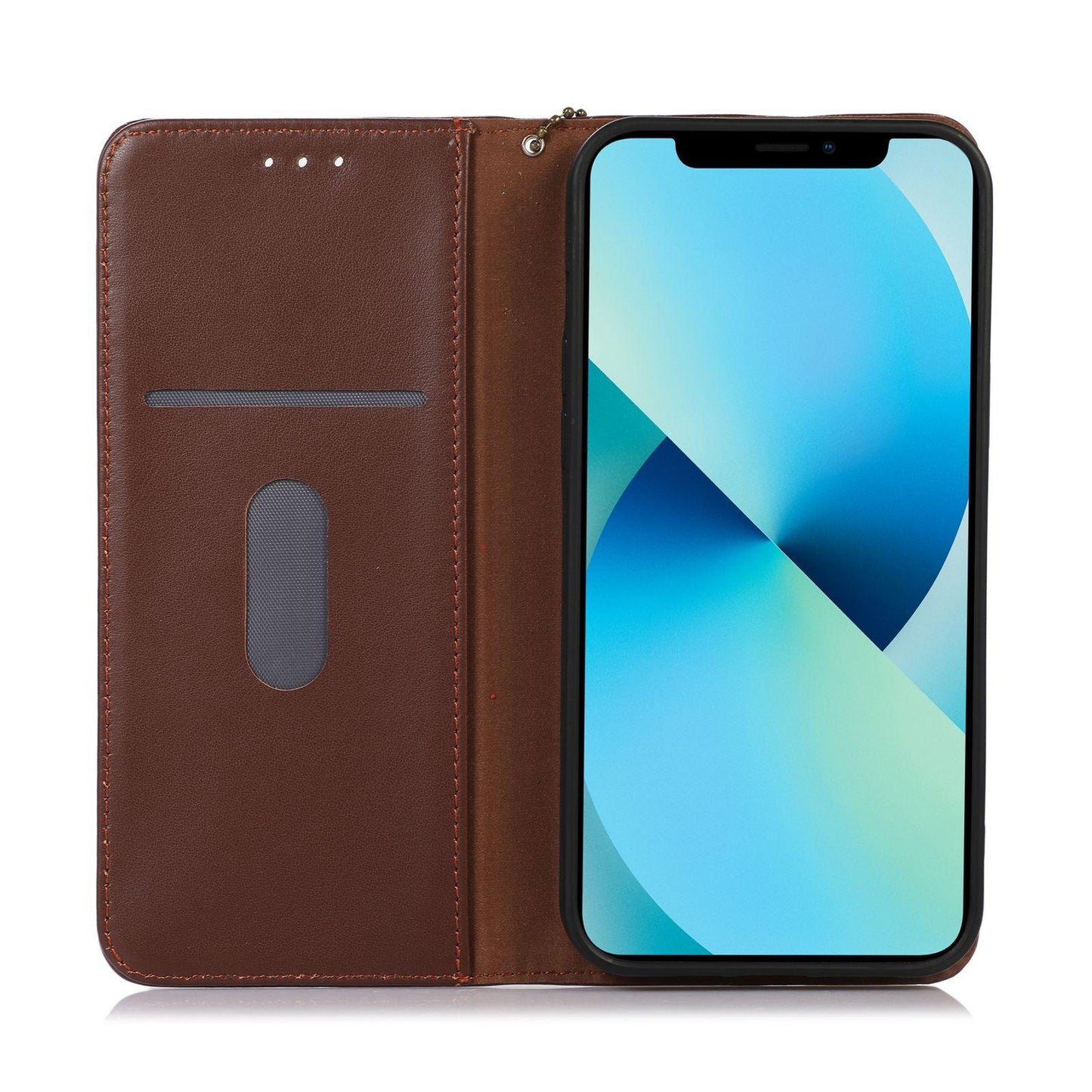 For OPPO A7 Pro Max 5G KHAZNEH Nappa Top Layer Cowhide Leather Phone Case(Brown)