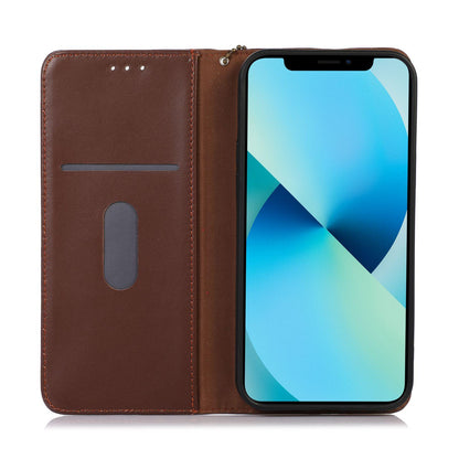 For OPPO A7 Pro Max 5G KHAZNEH Nappa Top Layer Cowhide Leather Phone Case(Brown)