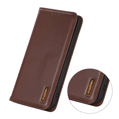 For OPPO A7 Pro Max 5G KHAZNEH Nappa Top Layer Cowhide Leather Phone Case(Brown)